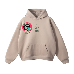 The "Greek Balloon" Oversized Hoodie – Sand Edition