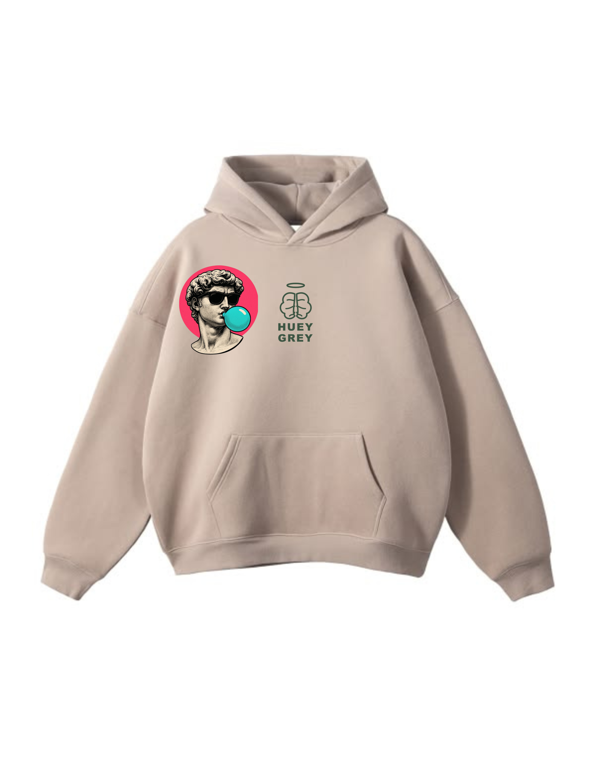 The "Greek Balloon" Oversized Hoodie – Sand Edition The "Greek Balloon" Oversized Hoodie – Sand Edition