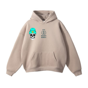 The "Soulless Smile" Oversized Hoodie – Sand Edition