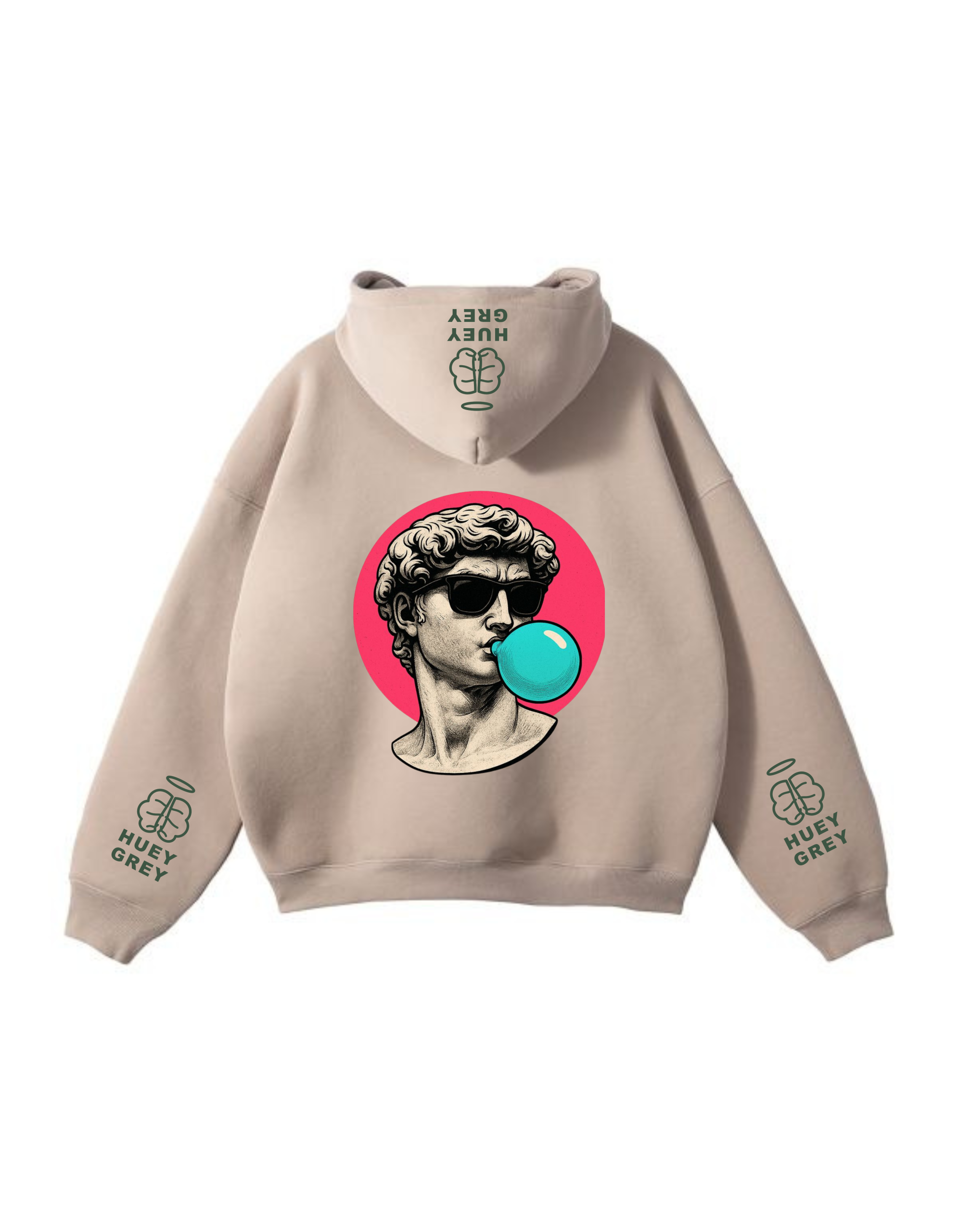 The "Greek Balloon" Oversized Hoodie – Sand Edition The "Greek Balloon" Oversized Hoodie – Sand Edition