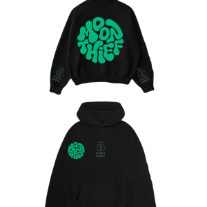 The "Moon Thief" Oversized Hoodie – Black Edition